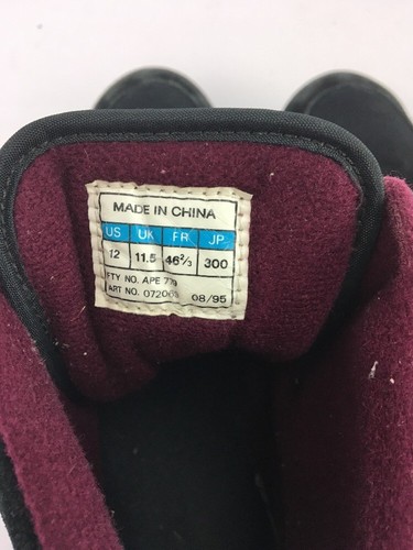 Adidas Rare Vintage 90s 95' CLUB MONDIAL Wrestling Shoes men’s size 12 Black Maroon - Bild 13 von 13