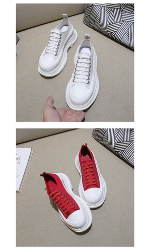 Unisex Canvas Casual Board Shoes with Thick Soles and Elevated Inner Height UK - Picture 15 of 30