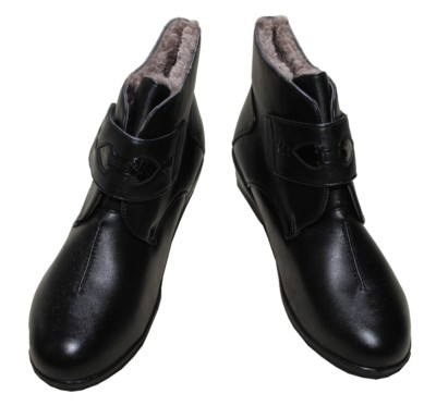 Da. Winterstiefel Winterboots Warmfutter Halbschuhe Winterschuhe in Schwarz G036