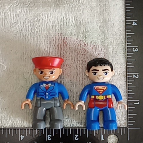 Lego Duplo Superman Piloto Conductor Construcción Minifigura 2.5" Lote de Repuesto - Imagen 21 de 22