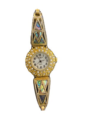 Express Quartz Watch With Rhinestones⌚ Vintage LA Express Rhinestone Marcasite Ladies Quartz Watch  main image 4