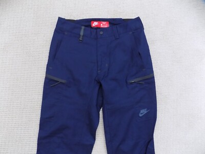 MENS 28 LONG TALL NIKE TECH WOVEN BONDED JOGGER PANTS CARGO BLUE
