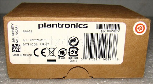 Plantronics APU-72 202578-01 EHS Adapter Hook Switch Cable New - Picture 4 of 4