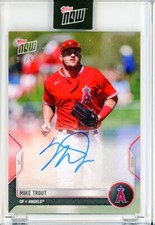 2022 Topps Now Road to Opening Day MIKE TROUT AUTO Autograph LA ANGELS 90/99