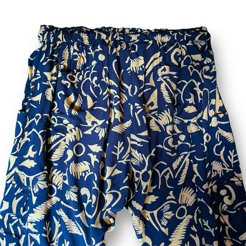 Hei Hei Womens Harem Pants Sz Medium Blue Drop Crotch Cargo Boho Anthropologie - Picture 8 of 9