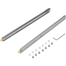 Drawer Slides w/ Lock 36'' 500 lbs 3-Fold Full Extension Ball Bearing Side Mount