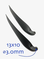 1 Pair New Folding Propeller Blade 13x10 ⌀3mm for RC Airplane (US SELLER/SHIP)