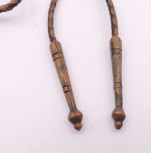 Corbata Bolo de Cobre Sólido Nativo Americano Suroeste Campana Comercio Bailarina Kachina - Imagen 4 de 15