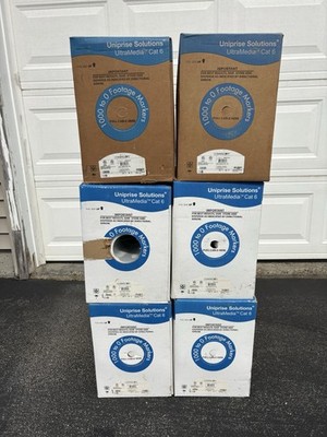 CommScope Cat 6 Network Cable Copper 23AWG Green or $175 per Box (1000  each) 