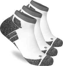 Men  S Compression Running Ankle Socks Low Cut Anti-Blister Moisture Wicking Cush