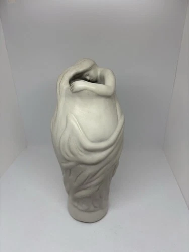 10¼" Early Van Briggle Art Nouveau "Lorelei"  Vase Matte White-