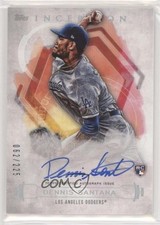 2019 Topps Inception Rookies and Emerging Stars 62/225 Dennis Santana Auto 8h6