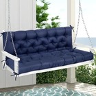 Porch Swing Cushions, Memory Foam Swing Cushion for Outdoor Furniture, Blue