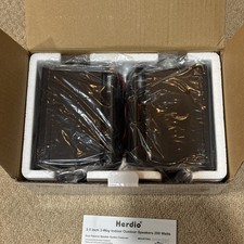 HERDIO HOS-301BTB Set of 2 - 3.5 inch Outdoor Bluetooth Speakers 200W - 3 Black