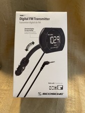 new in pkg Digital FM Transmitter SCOSCHE FMTD13-SP1 with back-lit display