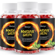 3-bottle pack - MASSLVE Gummies, Men's Health Supplement, [3-month supply]