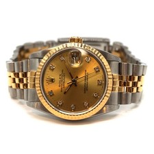 Rolex Datejust 68273G 30mm K18YG SS Champagne Dial Automatic Box Papers #KN167 6