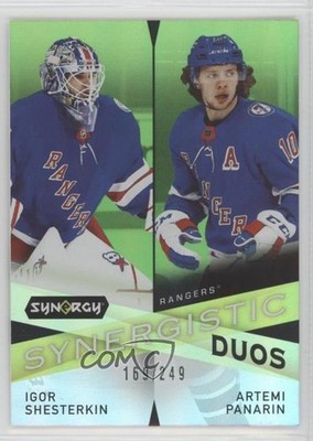 2022 Synergy Synergistic Duos Star-Star Green Igor Shesterkin Artemi Panarin u0h