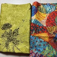 Fabric 100 Cotton Pieces Total 1 Yard Quilt Shop Quality