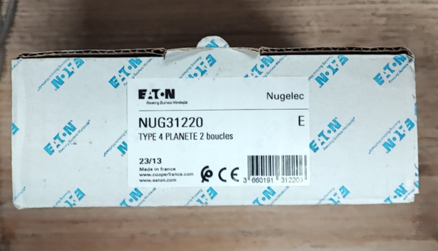 Eaton Nugelec NUG31220 Type 4 Planète 2 boucles système alarme incendie mural