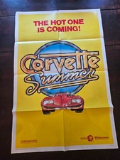 1978 CORVETTE SUMMER Original One Sheet Poster Teaser 27x41 CHEVY CAR THRILLER