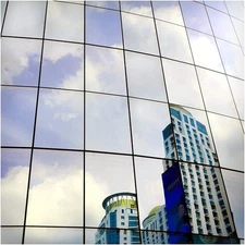 Reflective Window Film, Silver, 36In X 12Ft, Privacy, Heat Protection