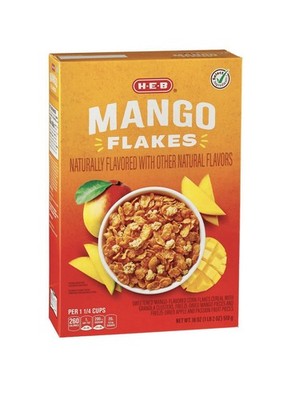 HEB H-E-B Mango Flakes Cereal 18 oz Box