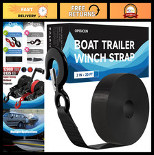 Heavy Duty Boat Trailer Winch Strap 2 x 20 - ...