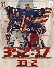 Aerin Frankel, Gwyneth Philips & Ava McNaughton 8.5x11 PHOTO USA WOMENS HOCKEY