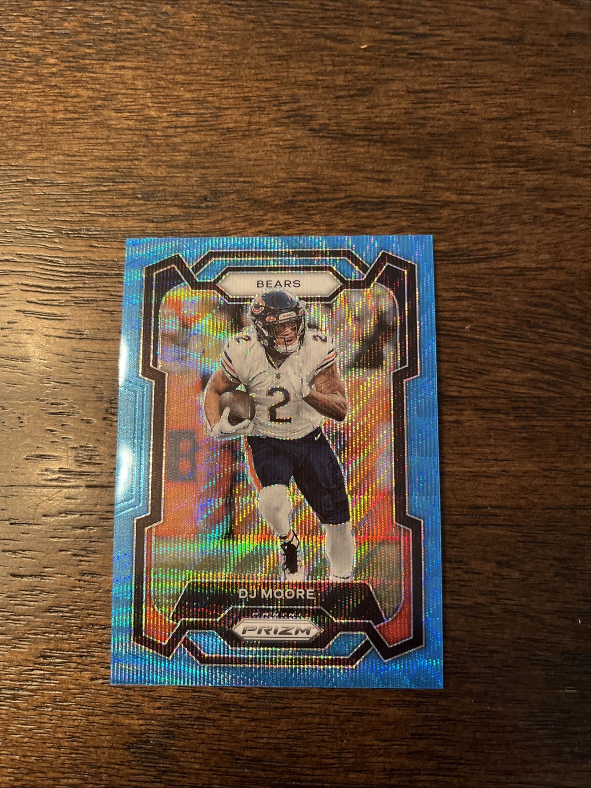 2023 Panini Prizm - D.J. Moore #47 Blue Wave Prizm /199 Chicago Bears Football