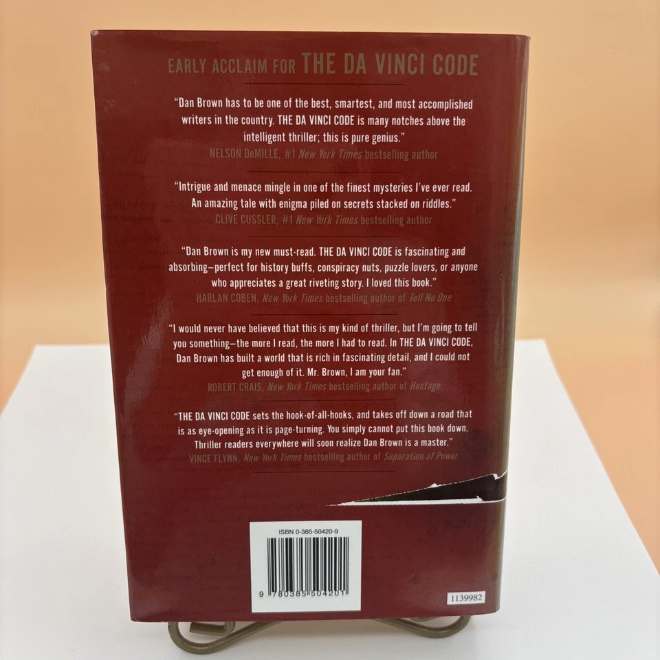 Da Vinci Code TRUE First Edition First Printing Dan Brown Hardcover 2003 HC/DJ - Image 4 of 4