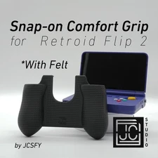 Felt Thick Comfort Grip for Retroid Flip 2 by JCSFY Snap-on Ergonomic Case