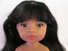 Meily Nude Paola Reina Las Amigas Doll 32cm Vinyl Black Hair Bangs Brown Eyes