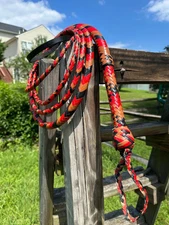 Genuine Kangaroo Hide Leather Bullwhip 08 - 14ft Hand Braided Indiana Jones Whip