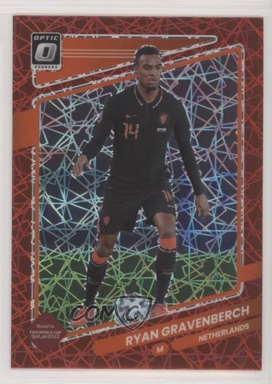 2021 Panini Donruss Road to Qatar Optic Red Velocity Prizm Ryan Gravenberch 05q7