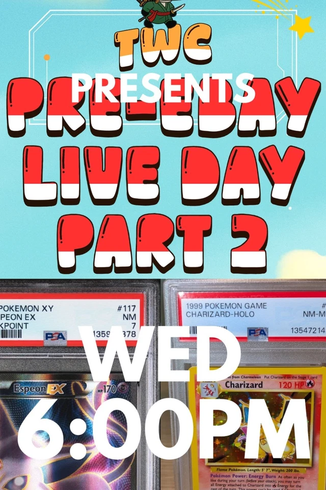 50+ PSA SLABS | PRE-'EBAY LIVE DAY' EVENT PART 2 | 2-DAY COMBINED SHIPPING
