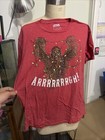Wookie Here A Star Wars T-Shirt Large Red Chewbacca Christmas Lights ARRRRRGH! — photo 1