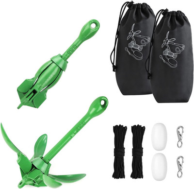 3.5 Lb Kayak Anchor Kit with 40 Ft Rope for Canoes, SUP & Fishing