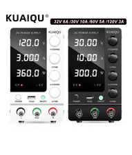 KUAIQU Adjustable DC Lab Power Supply 30V 10A 60V 5A 120V