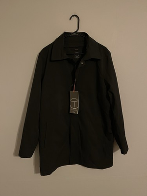 #ad #ad TUMI Tech Insulated Zip In Liner Black Jacket Coat Long Men#x27;s Medium New $94.99