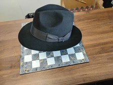 Black Men's Gangster Italian Style Fedora 