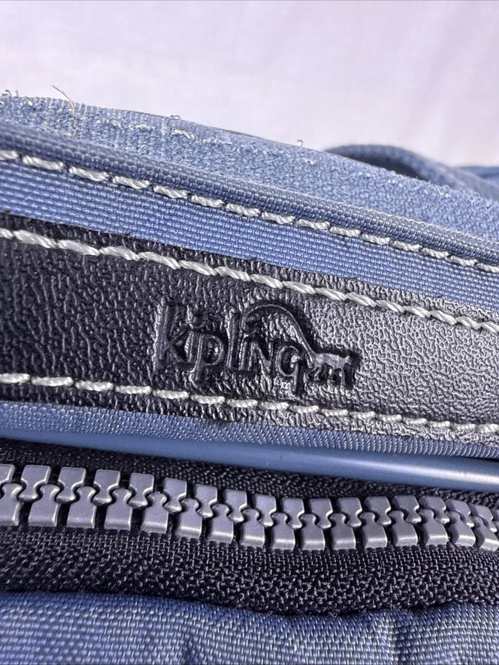 Kipling L 22” Weekender Duffle Bag Nylon Lightweight Travel Blue - Image 3 of 4