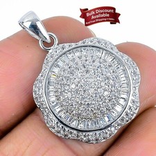 December Birth Zircon Stone 925 Sterling Silver Birthday Handmade Sister Pendant