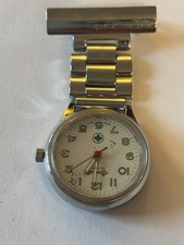 Ingersoll - Small silver round nurses watch - Untested