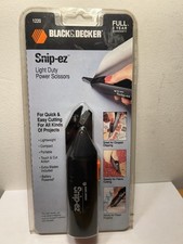 BLACK  DECKER Snip-ez Light Duty Power Scissors 1220 Battery Operated New