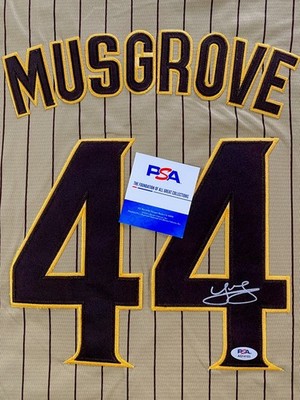 SAN DIEGO PADRES- JOE MUSGROVE AUTOGRAPH #44 NIKE PINSTRIPE JERSEY