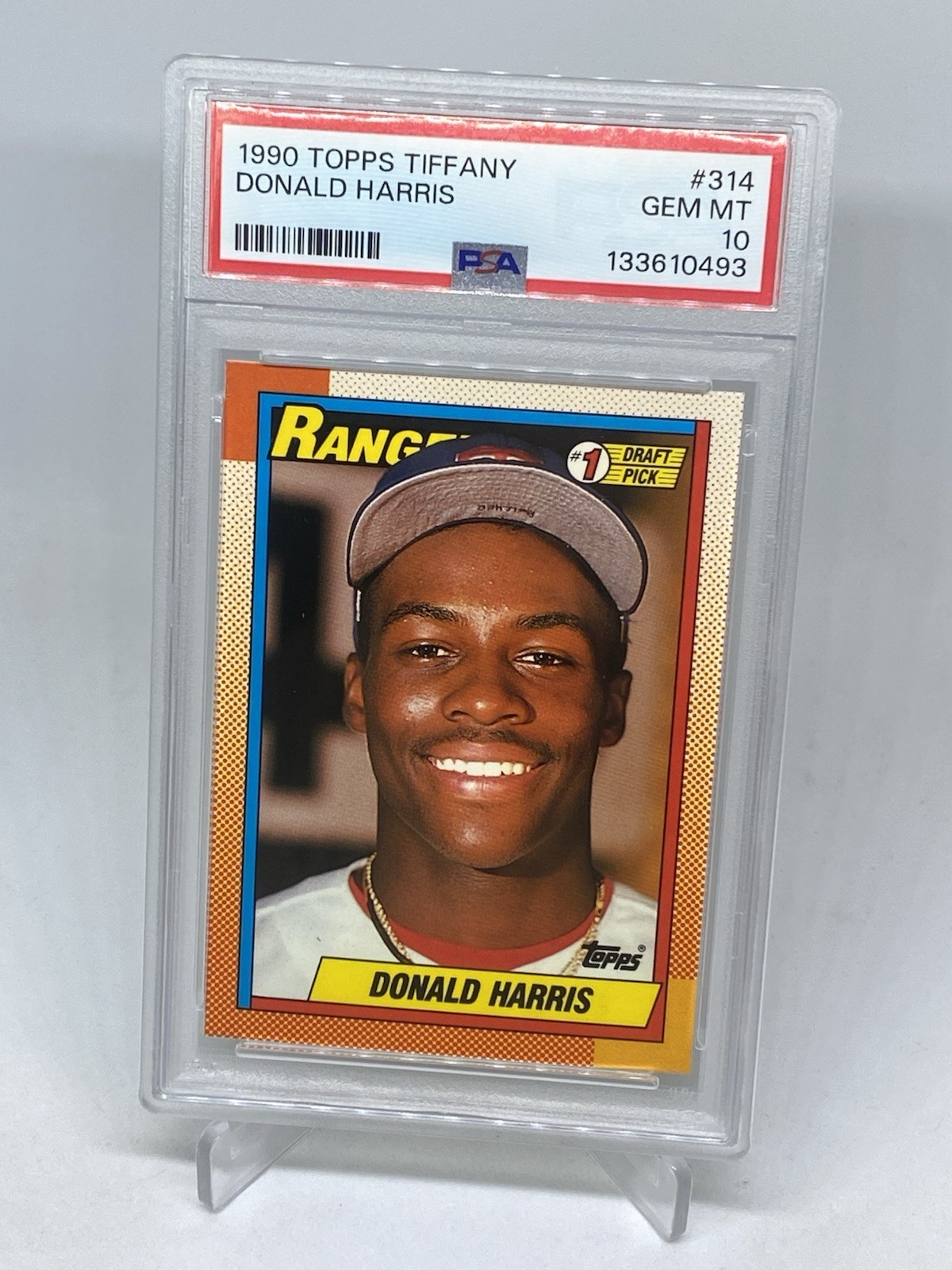 1990 Topps Tiffany Donald Harris - #1 Draft Pick RC ROOKIE PSA 10 GEM MT POP 3