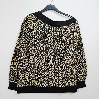 V by Very - One Shoulder Sweatshirt - Black - UK 14