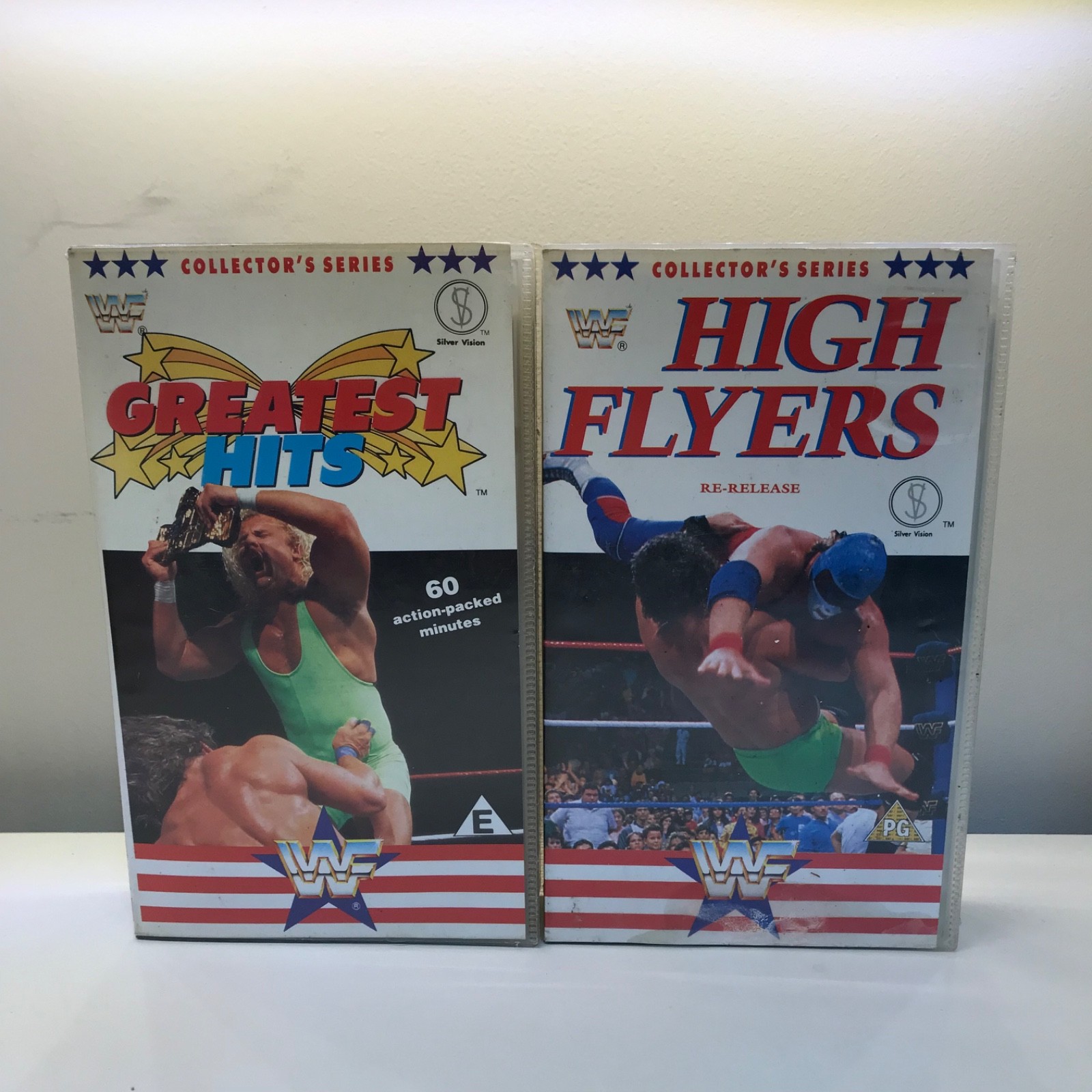 WWF Silver Vision VHS tapes Greatest Hits & High Flyers Wrestling