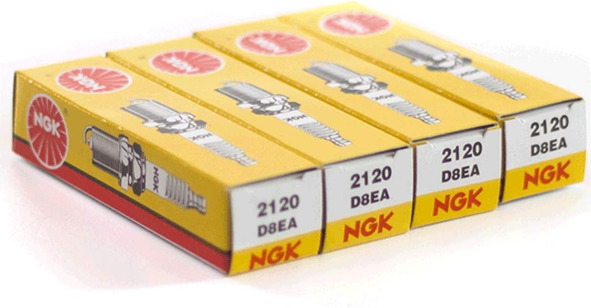 Pack of 4 NGK 2120 Standard Spark Plugs D8EA for Honda Yamaha Suzuki BMW Audi